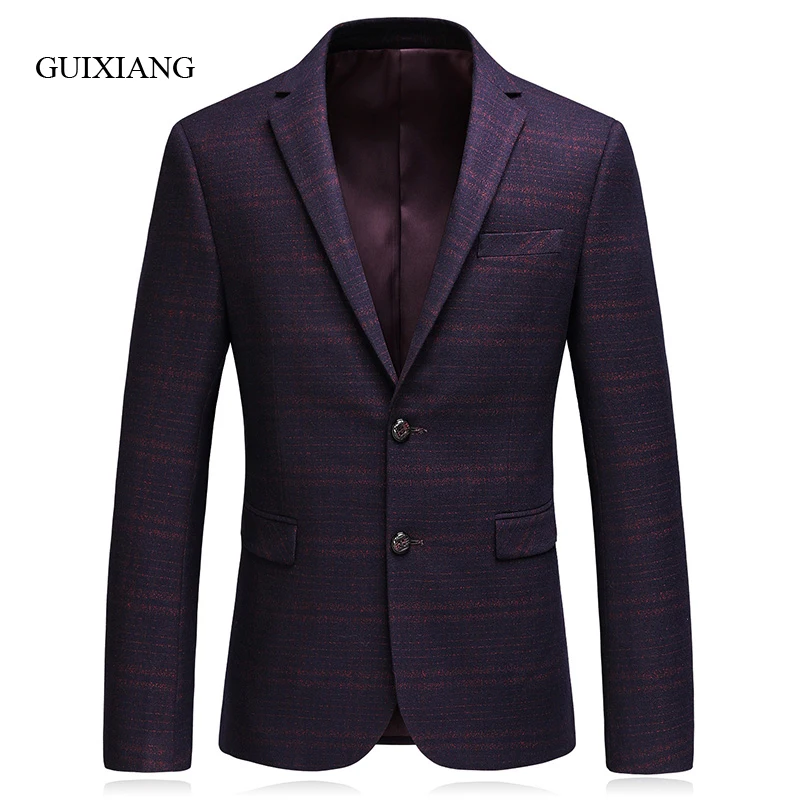 

2019 New Arrival spring and autumn Style men high-end boutique blazer business casual slim men single breasted suit jacket M-3XL