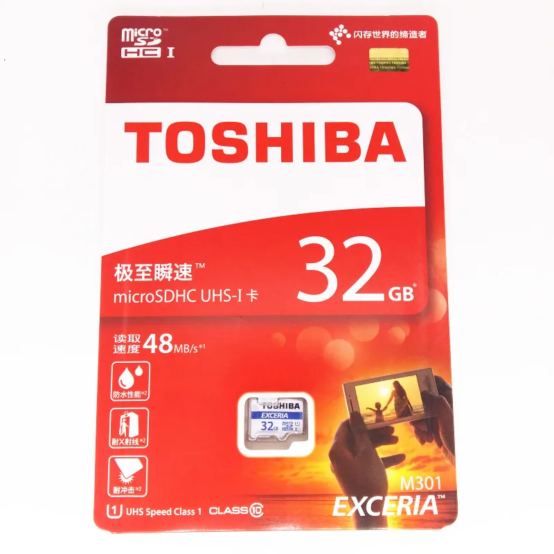 TOSHIBA Micro SD карта 64 ГБ 32 16 класс 10 48 МБ/с./с UHS 1 TF SDHC для смартфона планшета Xiaomi Lenovo|micro