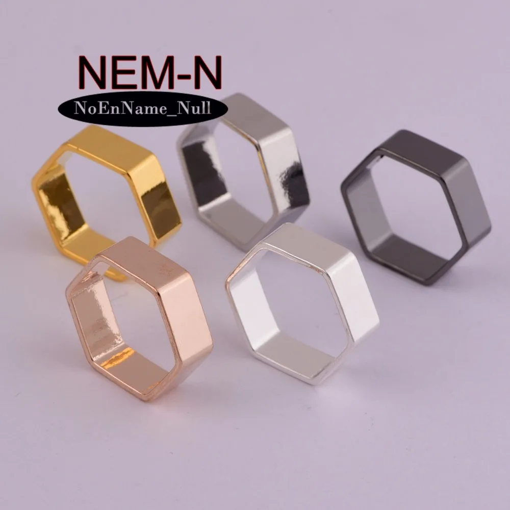 10pcs/lot NEM-N 18*6mm copper Honeycomb crystal benzene Screw cap Nut Hexagram star shape DIY Jewelry Making Accessories | Украшения и