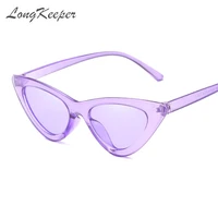 longkeeper fashion cheap cat eye sunglasses women 2019 purple mirror sun glasses for female retro vintage oculos de sol feminino
