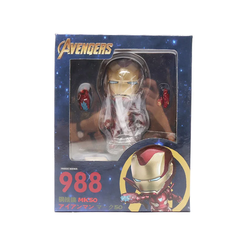 10 см игрушки Marvel Nendoroid 1037 Мстители эндшпиль Железный человек паук ПВХ Фигурка Железный Паук супер герой Коллекционная модель