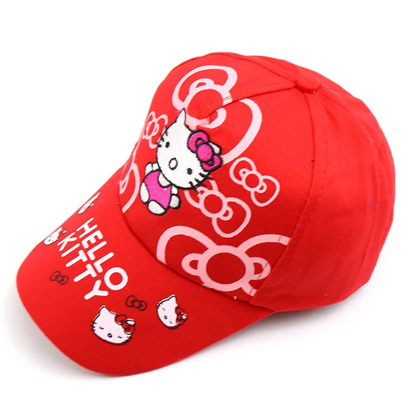 G Hello kitty/летние шапки принцессы для маленьких девочек, для маленьких мальчиков и девочек, коллекция года, Детская кепка с рисунком hello kitty, милая бейсболка для улицы - Цвет: G