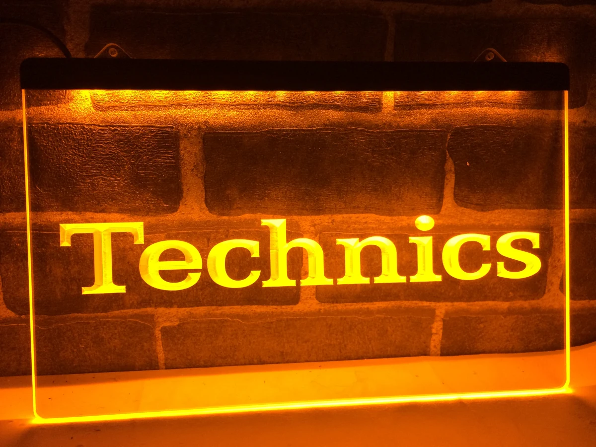 LL149 Technics поворотные столы музыка диджея новый светодиодный неоновый светильник