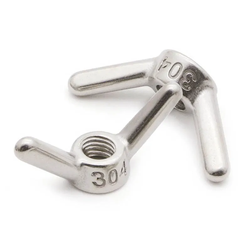 

304 Stainless Steel Cape Nut Long Ear Hand-twisted Nut M6M8