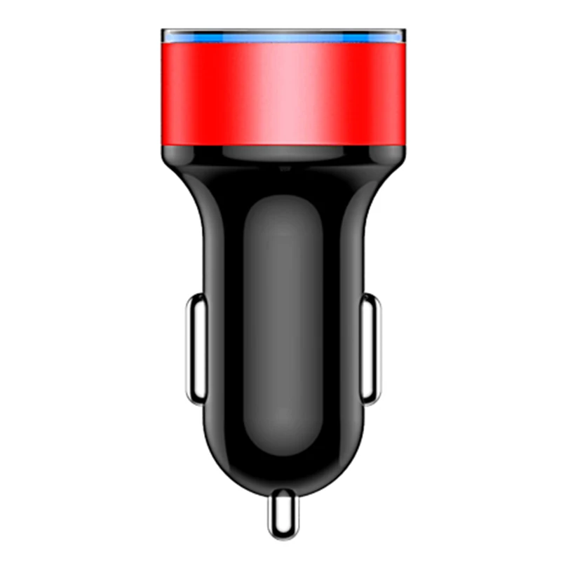 Red Автомобильное зарядное устройство Dual USB 3.1A 5 в со светодиодный дисплеем универсальное автомобильное зарядное устройство для iPhone 6 6s X 8 Plus Xiaomi samsung S8 Tablet и т. Д - Цвет: Red