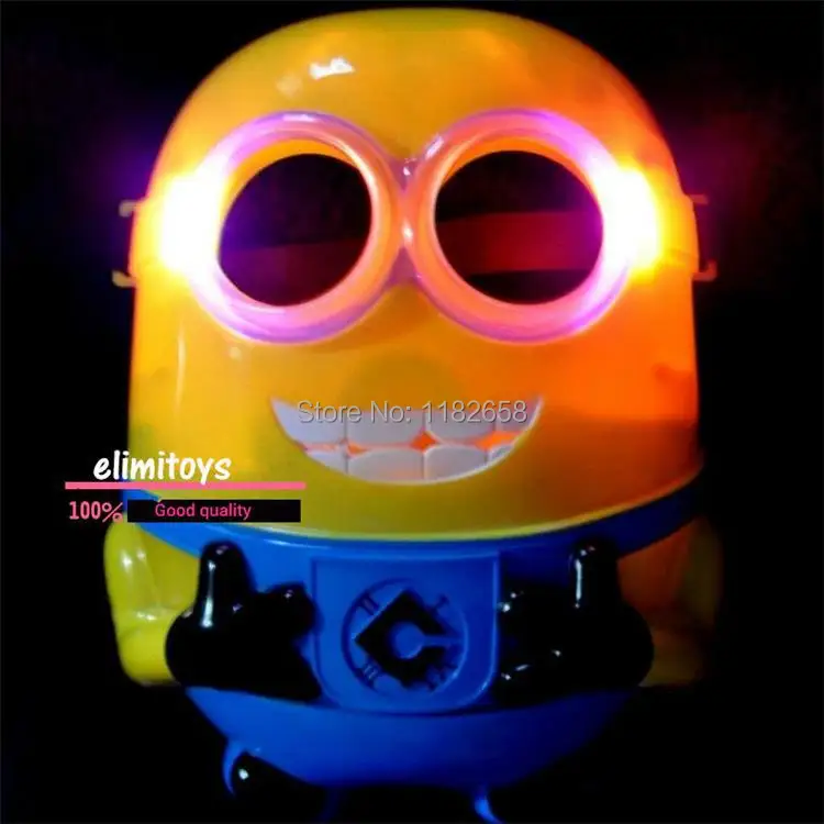 Новый дизайн для детей новинка мультфильм игрушки Pegman led маска мигает Cos