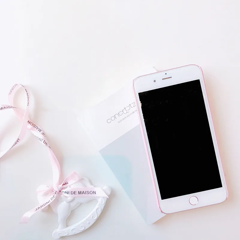 Cute love heart Pink Matte cartoon Hard PC Cover for iPhone 6 6splus 7 7plus 8 8plus coque iphone s Back Capa Fundas |