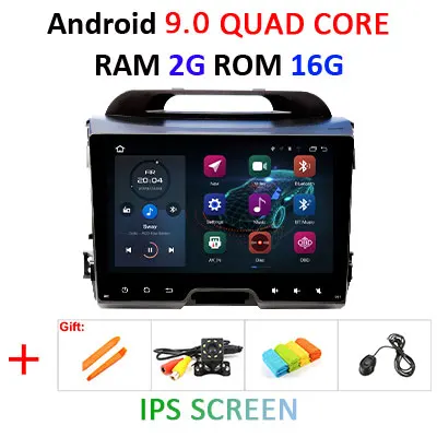 9.0 2G 16G " 4G 64G Android 9,0 DSP ips AV выход автомобильный dvd-плеер для KIA sportage 2011- gps экран Навигация стерео радио приемник - Цвет: 9.0 2G 16G