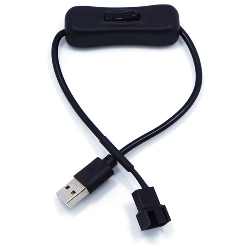 

Кабель-Переходник USB/3/4-Pin PWM 5V USB с переключателем, 50 шт.