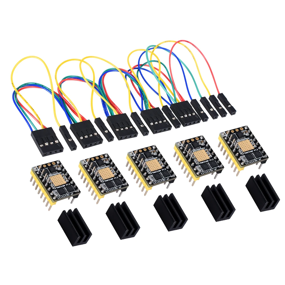 Драйвер шагового двигателя BIGTREETECH TMC5160 V1.2 SPI 6 слойный VS TMC2208 TMC2209 запчасти для 3D