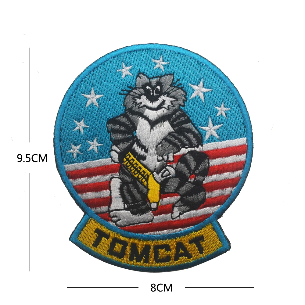 ВМС США летный Костюм с принтом кота Тома Военная армейская тактическая Вышивка