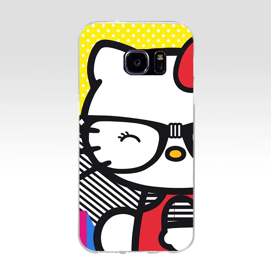 5 76A Модный мягкий силиконовый чехол hello kitty из ТПУ для samsung Galaxy s6 s6 s7 edge s8 s9 plus чехол - Цвет: 5