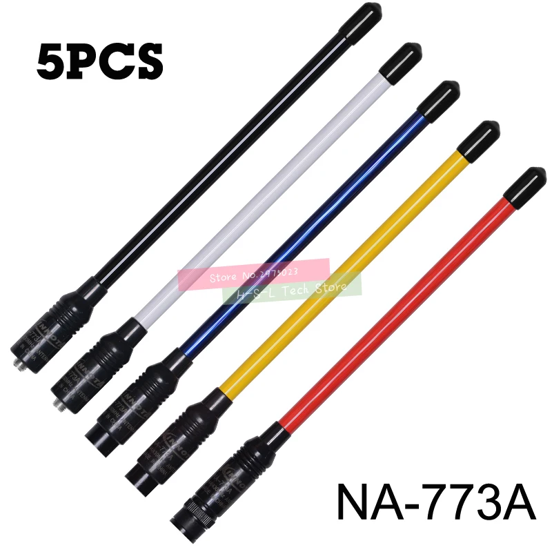 5 шт. VHF/UHF Walkie Talkie антенна Двухдиапазонная Мобильная радиоантенна с высоким