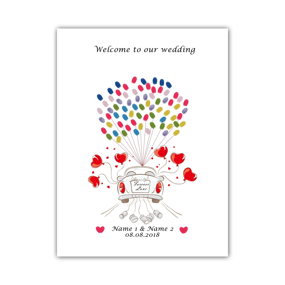 Для украшения свадебной вечеринки любовь свадебный автомобиль настроить имя