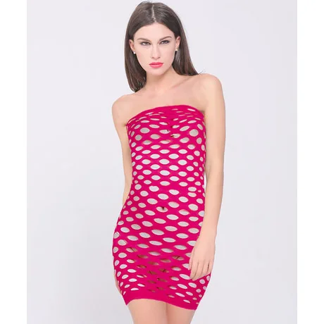 Rose Red MS, Сетчатое платье, Lenceria, сексуальное женское нижнее белье, Сетчатое, Babydoll, женские эротические сексуальные костюмы, Vestido Transparente - Цвет: Rose Red