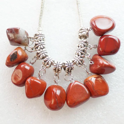 20 шт тусклые натуральные красные яшмы кулон подходит европейский браслет