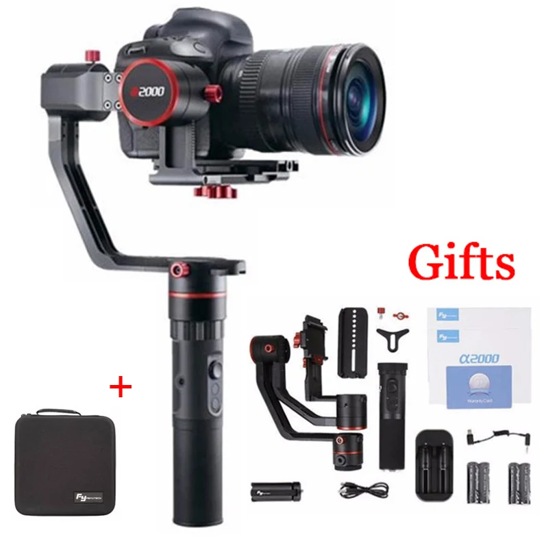 FEIYUTECH a2000 3 осевой и портативный монопод с шарнирным замком DSLR Камера Ручной