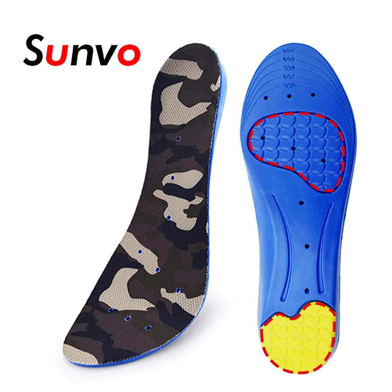 

Sport Running Insoles for Shoes Fasciitis Pain Relieve Shock Absorption Arch Support Breathable Basketball Football Insole Pads