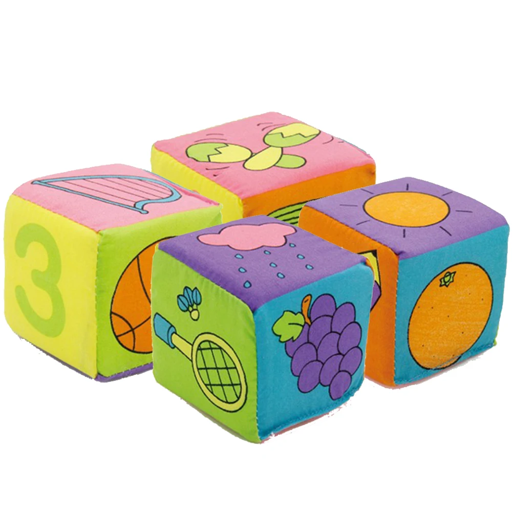 6 шт./компл. строительные блоки из ткани для младенцев новорожденных Мягкая