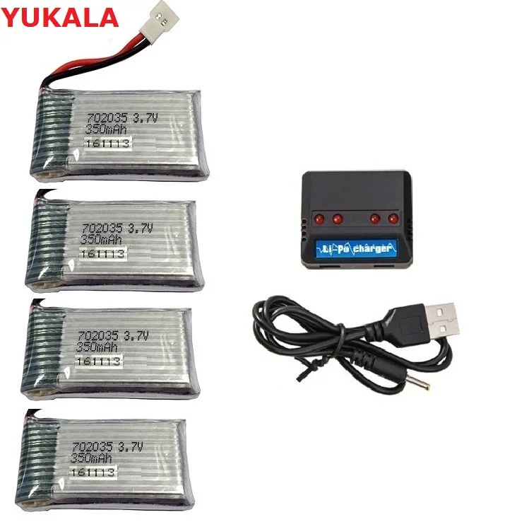 4 в 1 3 7 V 350 mAh литиевая батарея для wltoys XK A100 A110 A120 A130 A150 канала RC самолет v mah|Детали и