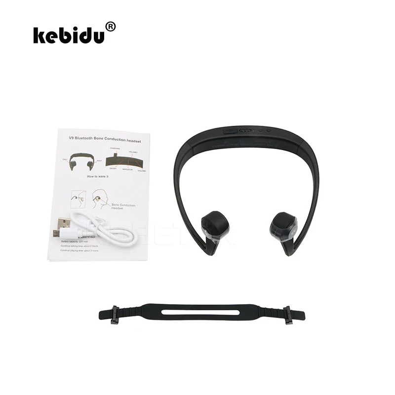 Беспроводные Bluetooth 4 2 наушники kebidu регулируемая спортивная Гарнитура костной