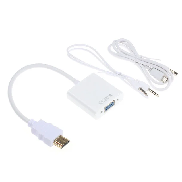 Преобразователь аудиокабеля штырь гнездо HDMI 1080P для XBOX 360 PS3 PS4 game VGA 3 5 мм|Кабели VGA|