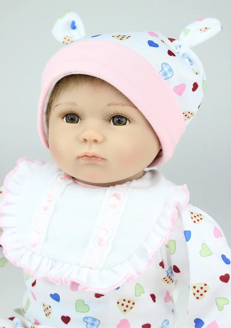 

Милые силиконовые куклы reborn 18 "40 см, куклы reborn для детей, подарок, реалистичные новорожденные младенцы, игрушки, куклы reborn