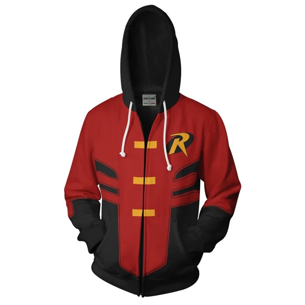 BIANYILONG/Новинка 2018 года толстовки с капюшоном пальто одежда легиона Robin Tim Drake на