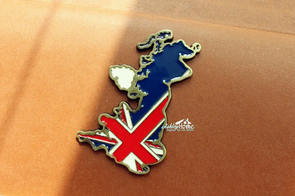 Карта Великобритании туристический сувенир для путешествий 3D металлический