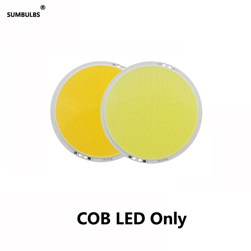 LED COB Only Диммируемая DC 12 В 50 Вт Высокая мощность 108 мм круглый высокий яркий COB светодиодный панель маленькое солнце с контроллером лампа холодный белый светильник - Испускаемый цвет: LED COB Only