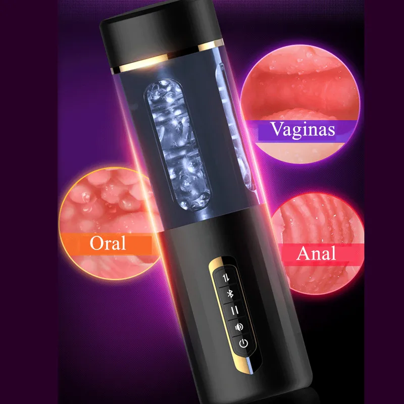 Мастурбаторы в стиле Bluetooth Автоматическое вращение голосовое взаимодействие