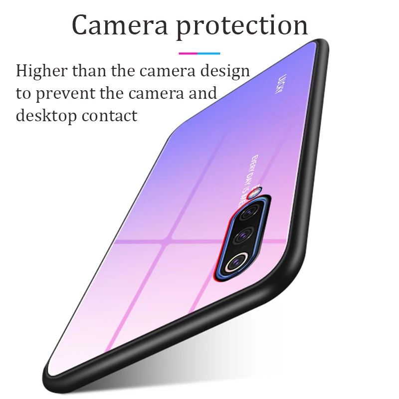 Для Xiao mi Red mi Note 7 6 K20 Pro Чехол для Xiaomi mi 9 SE 9T 8 A2 Lite чехол из закаленного стекла силиконовый чехол для телефона s