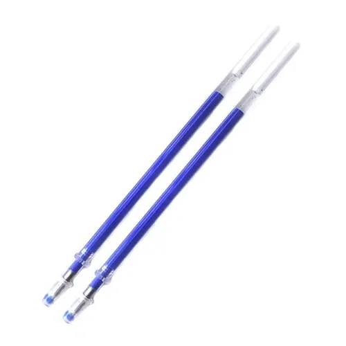 2PCS Blue Refill 1 шт или 3 шт стираемая ручка стержень стираемая шариковая ручка ручки цветные чернила 0,5 мм шариковая ручка для школы офисные канцелярские принадлежности - Цвет: 2PCS Blue Refill
