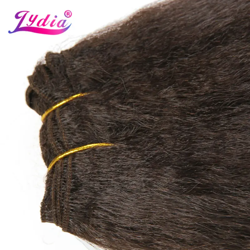 Lydia для женщин курчавые прямые волнистые синтетические накладные волосы 12 22