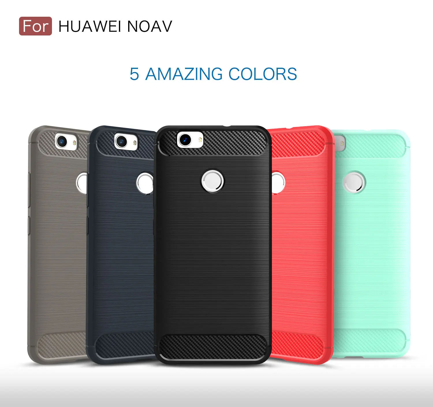ТПУ чехол для Huawei NOVA CAN-L01 CAN-L11 Мягкий силиконовый из углеродного волокна