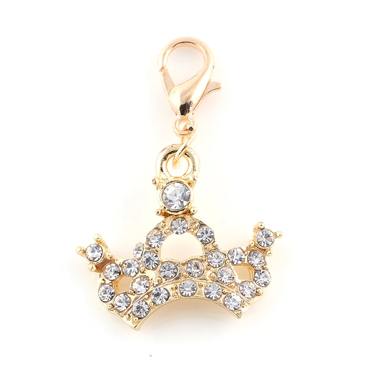 Недорогая подвеска в виде короны принцессы золотого цвета 20 шт./лот фурнитура для