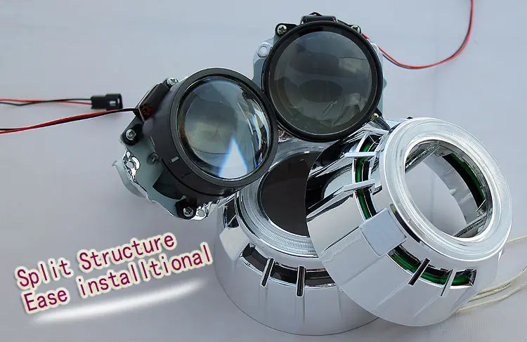 3 дюймов би ксенон двойной ангел глаза Используйте H1 ксеноновая лампа объектив