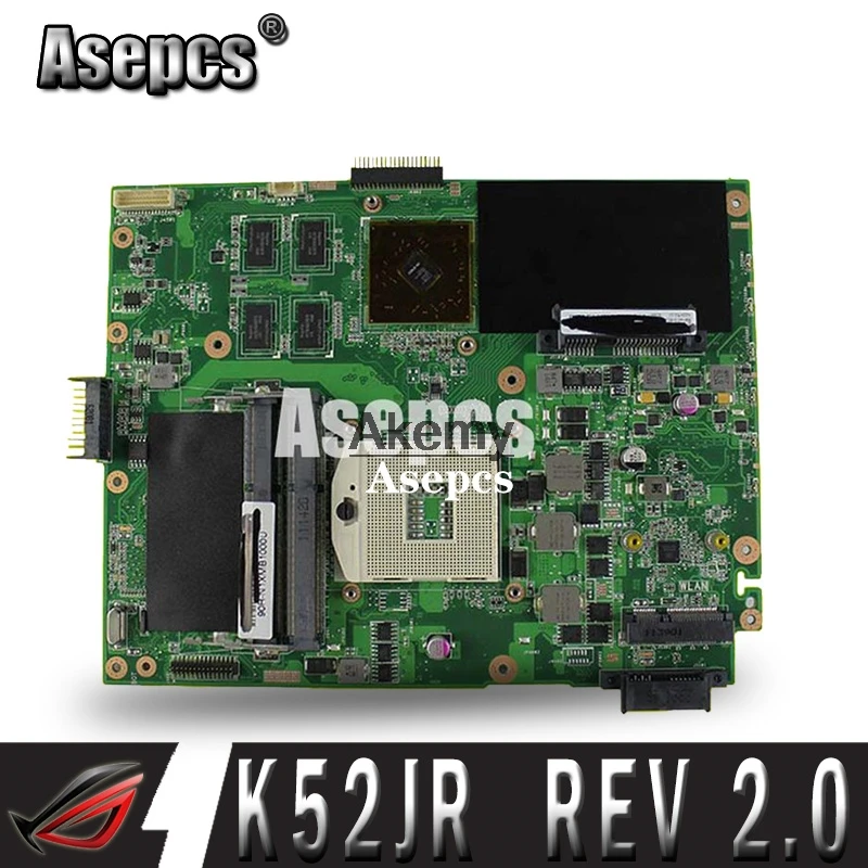 Asepcs K52JB материнская плата для ноутбука For Asus K52JE K52JR K52JC K52JT K52J X52J тестовая