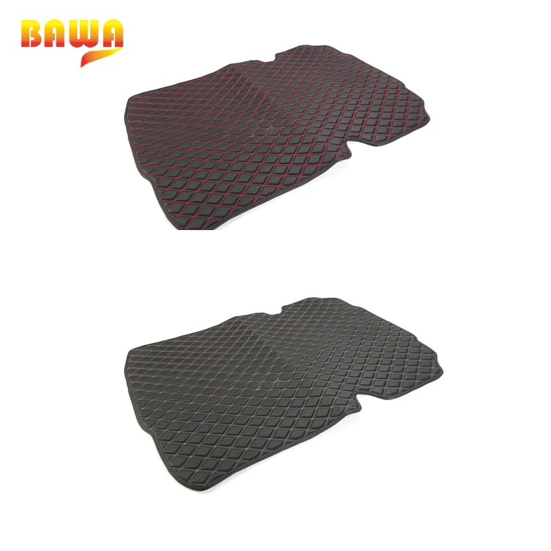 

HANGUP Leather Car Trunk Cargo Liner Mats Foot Pad Interior Decoration Accessories for Chevy Camaro 2017 Up Car Styling