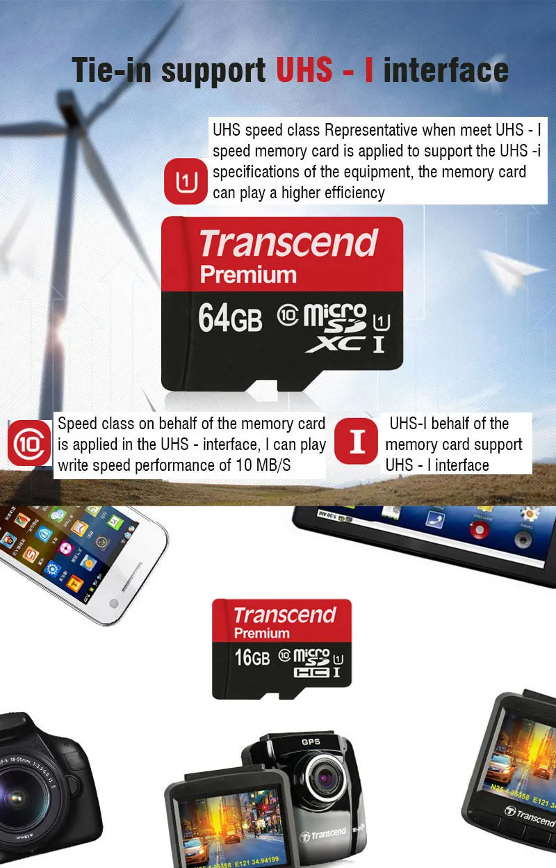 Transcend слот для карт памяти 32 Гб Class10 MicroSD 64 Гб 128 Гб Micro SD карт SDXC до 90 МБ/с. UHS-1 TF карты памяти на 16 Гб