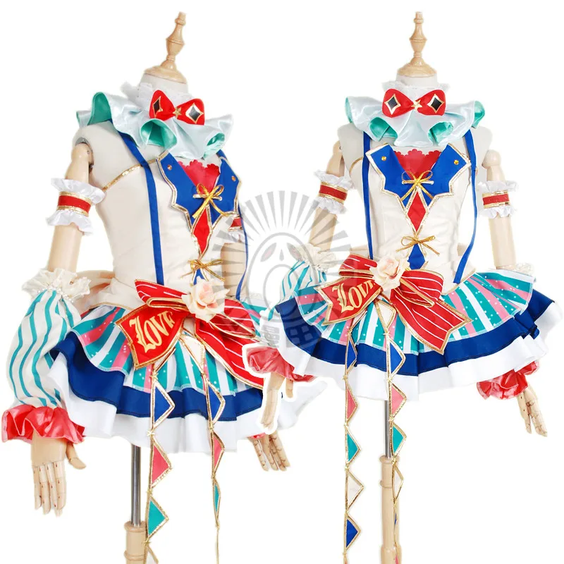 Lovelive! Honoka Kotori Umi Eli Nozomi Maki Rin Hanayo Nico awaken цирковое Платье Аниме Косплей Костюм