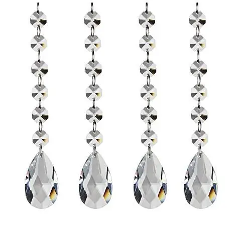 Прозрачные акриловые хрустальные подвески Висячие бусины гирлянда люстра