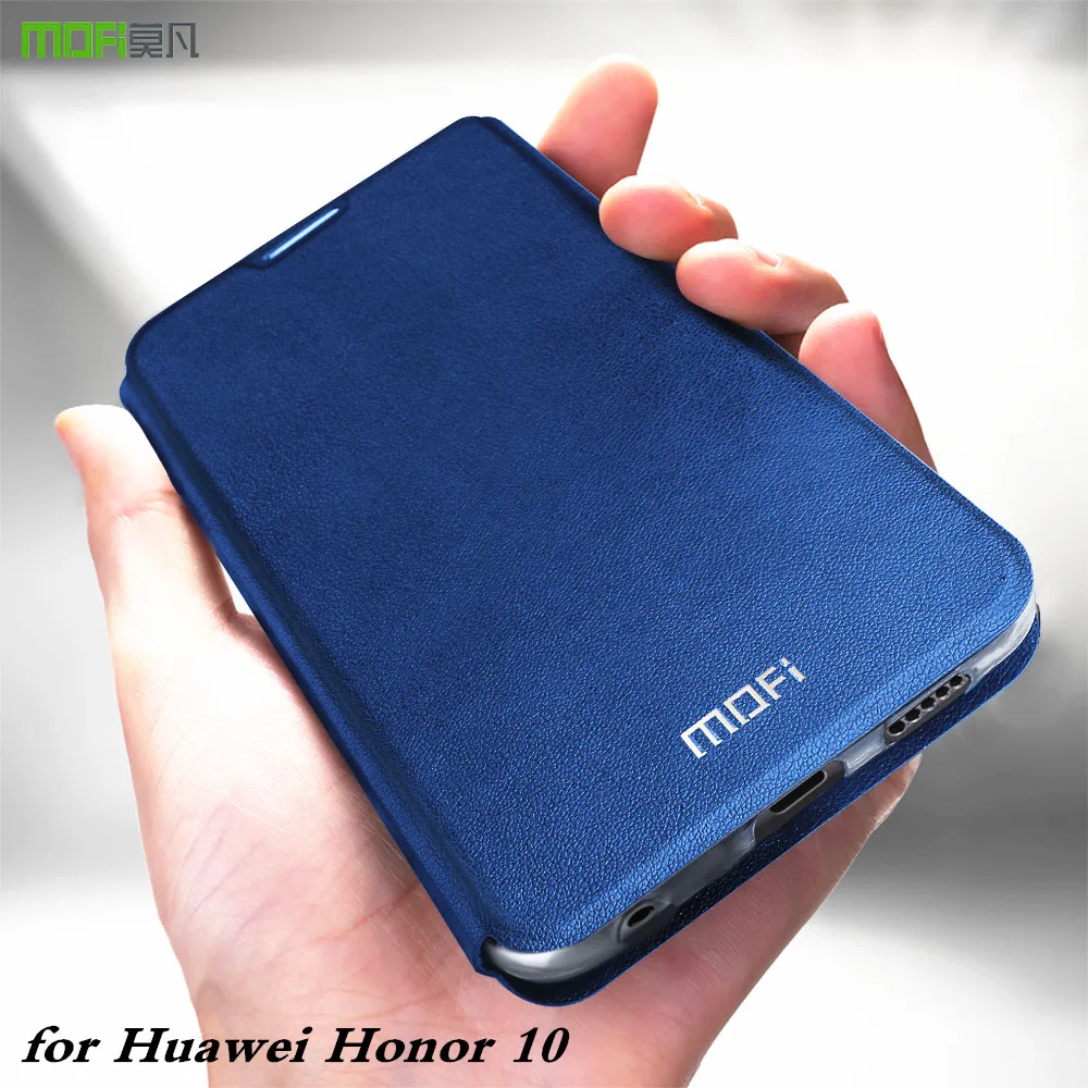 Оригинальный флип чехол MOFi для Huawei Honor 10 мягкий из искусственной кожи Book ТПУ