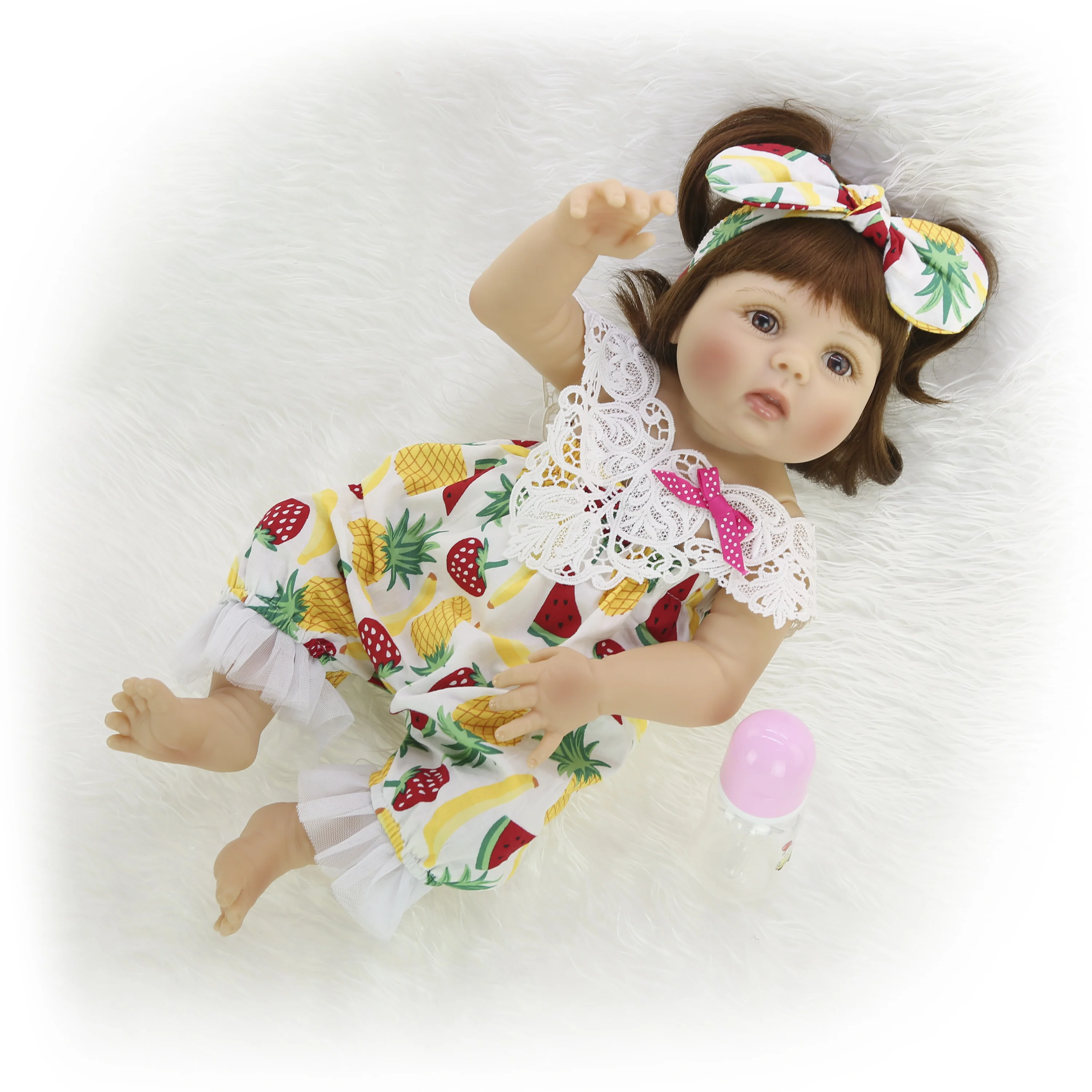KEIUMI Reborn Baby Dolls 23 дюйма полностью силиконовый виниловый корпус 57 см реалистичный