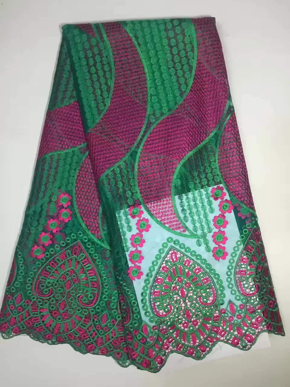 Оптом дешево африканских Кружево ткань цвет небесно синий высокого качества