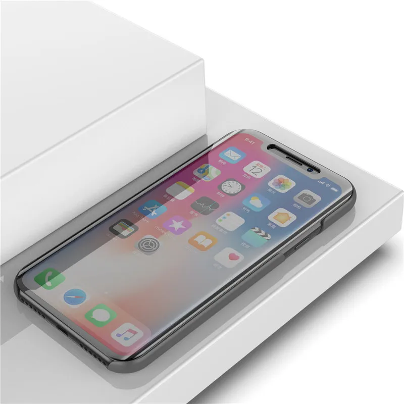 Чехол с откидной крышкой для Iphone X XR XS Max 8 7 6 6S Plus 5 5S Se роскошный зеркальный чехол