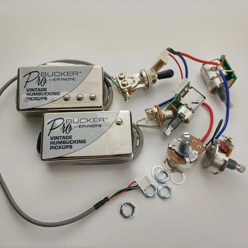 1 компл. Хром ProBucker N и B электрогитары звукосниматели с Pro жгута проводки|electric guitar