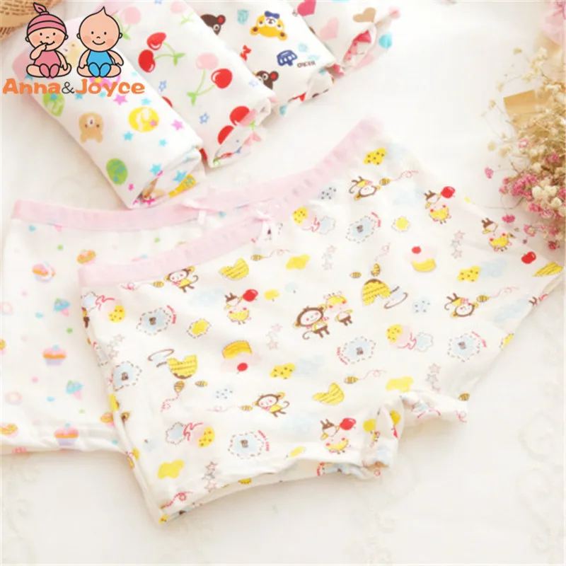 12 шт./лот хлопковые трусы боксеры для маленьких девочек нижнее белье девочек|girl