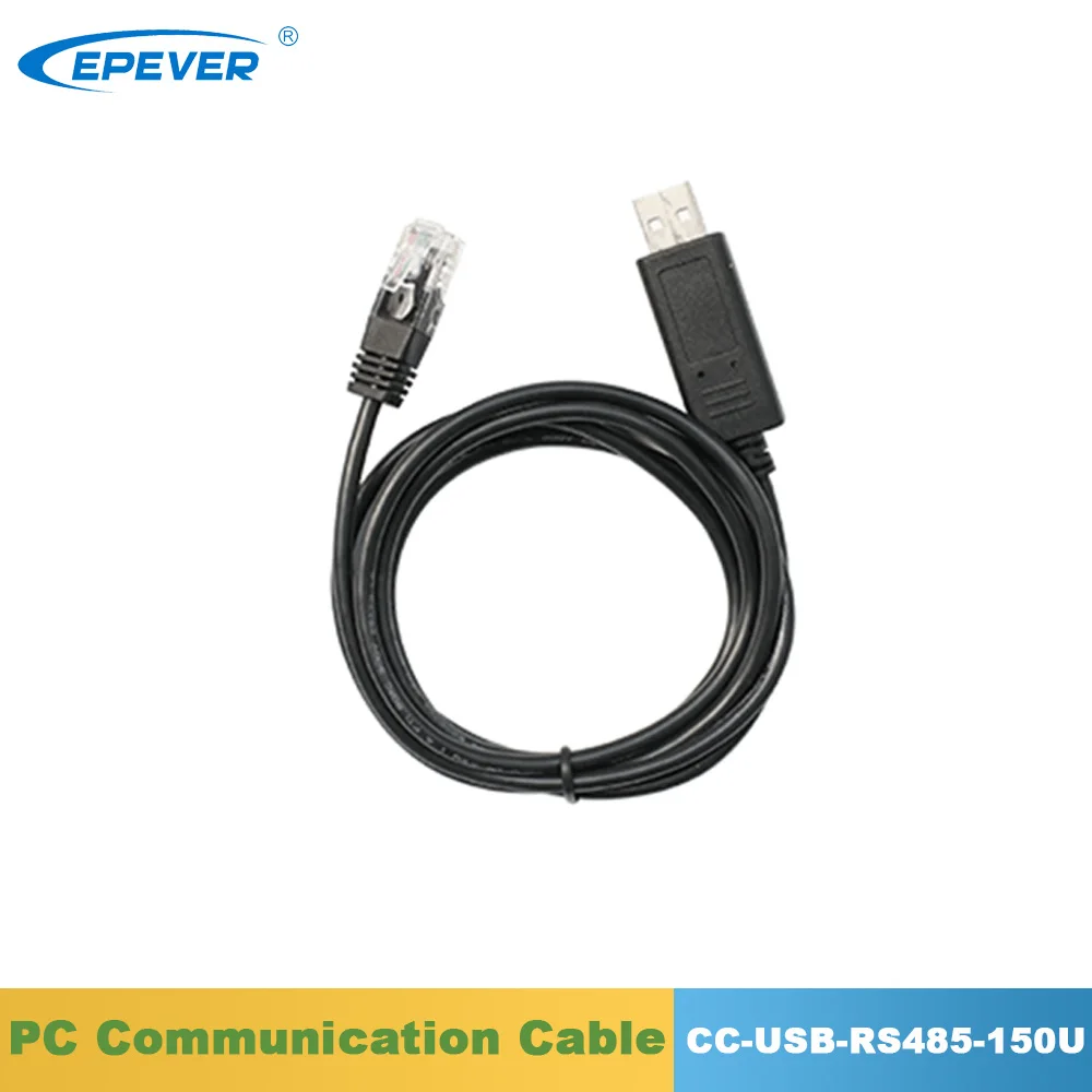 Cabo de Comunicação Cc-usb-rs485-150u para Epever Epsolar Tracer Trimon Xtra Série Mppt Controlador Solar um bn