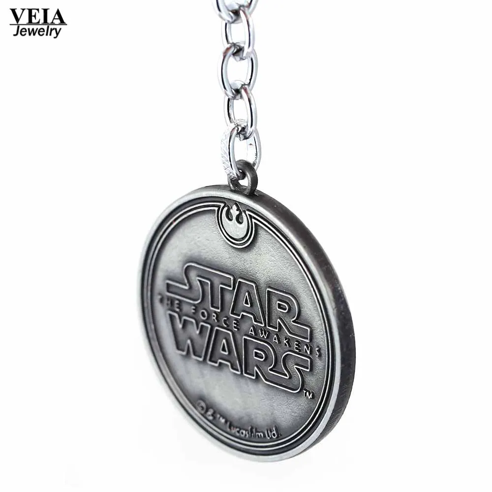 Hot Movie Fashion Key Chain Jewelry Star Wars Falcon Spacecraft Warship Alloy Keychain Pendant For Unisex Dropshipping | Украшения и